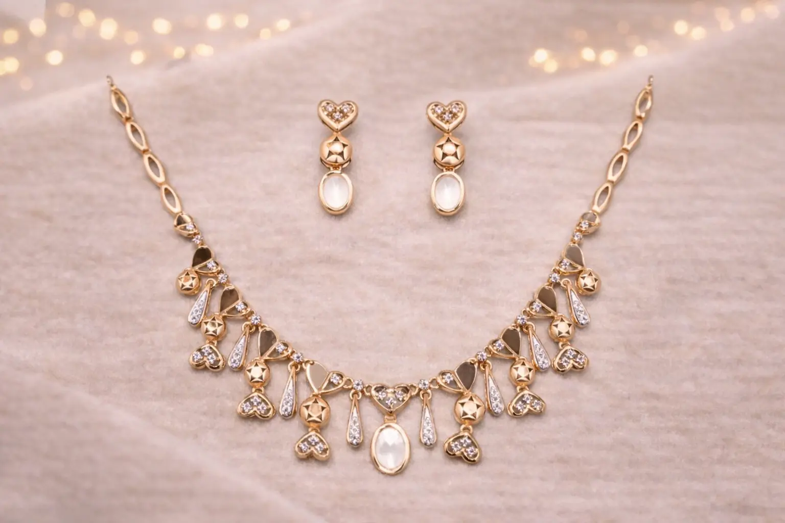 Necklace and earrings set