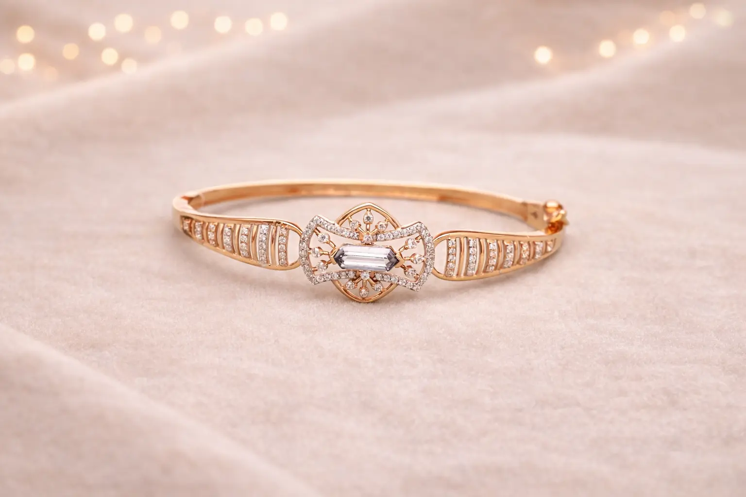 Heritage gold bangles stacked together